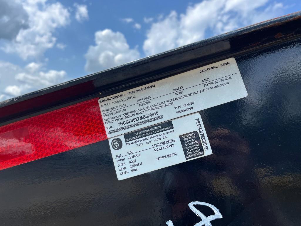 2020 TEXAS PRIDE 40FT GOOSENECK FLATBED