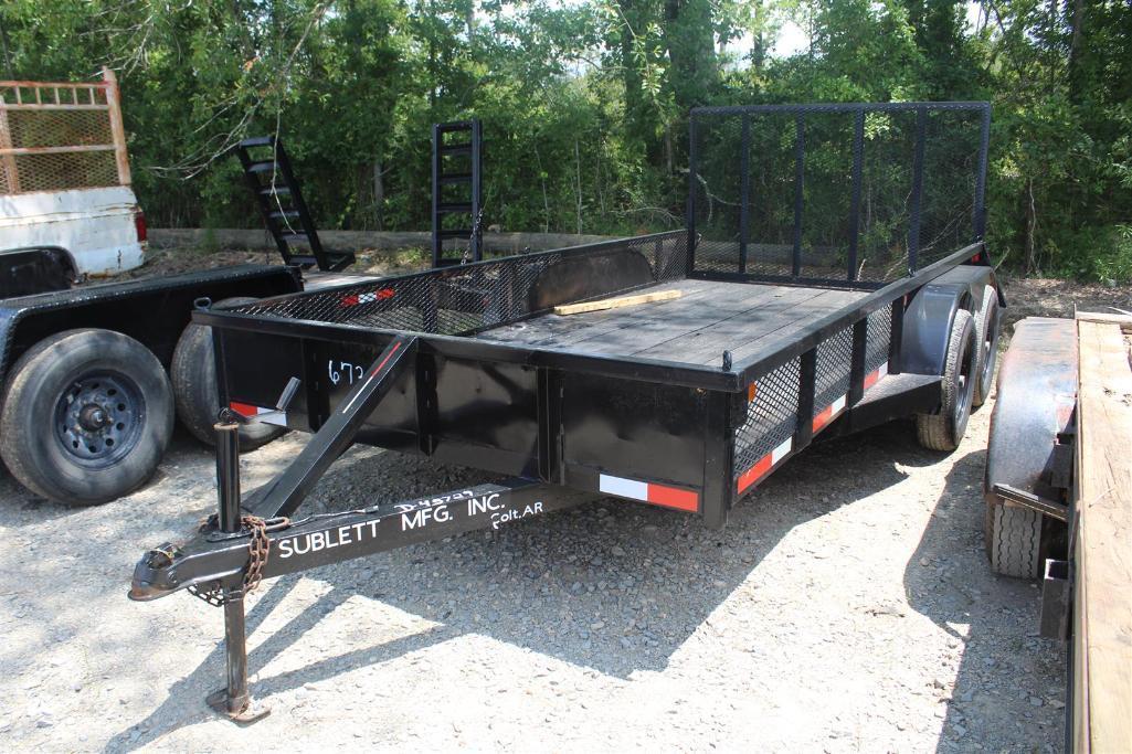 SUBLETT 14FT UTILITY TRAILER