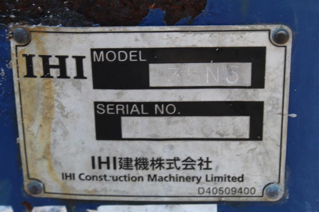 2016 IHI 35N-3 MINI EXCAVATOR
