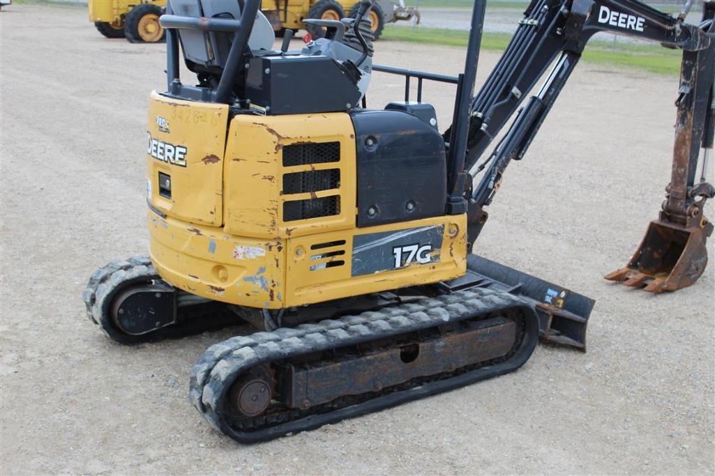 2017 JOHN DEERE 17G MINI EXCAVATOR