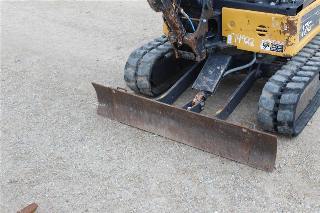 2017 JOHN DEERE 17G MINI EXCAVATOR
