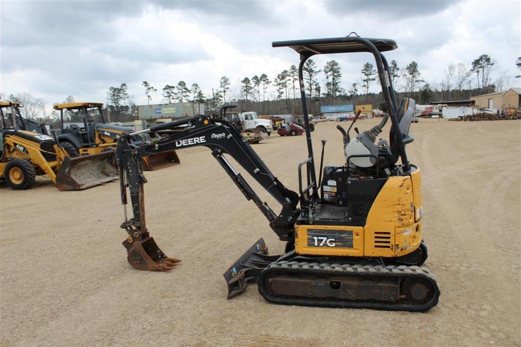 2017 JOHN DEERE 17G MINI EXCAVATOR