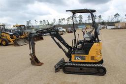 2017 JOHN DEERE 17G MINI EXCAVATOR