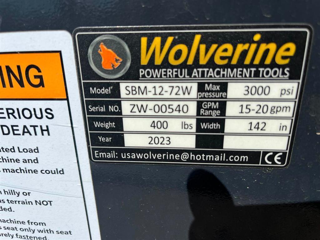2023 WOLVERINE SKID STEER SICKLE BAR MOWER