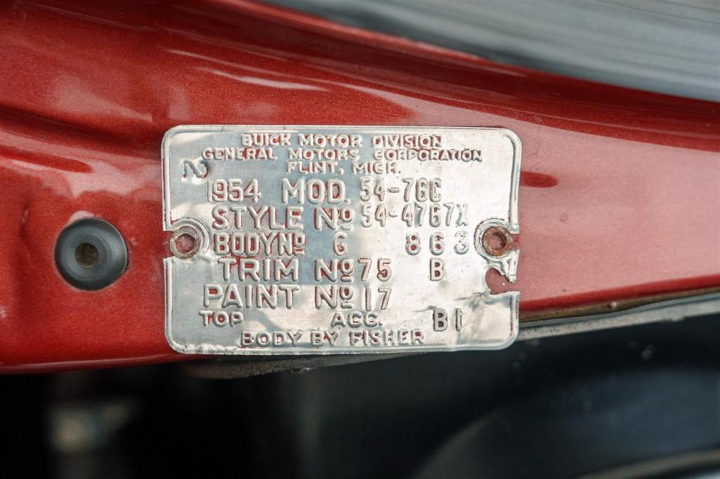 1954 BUICK ROADMASTER CONVERTIBLE | Offered at No Reserve