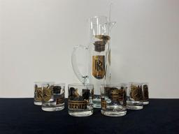 MID-CENTURY AUTOMOTIVE COCKTAIL SET | Offered at No Reserve