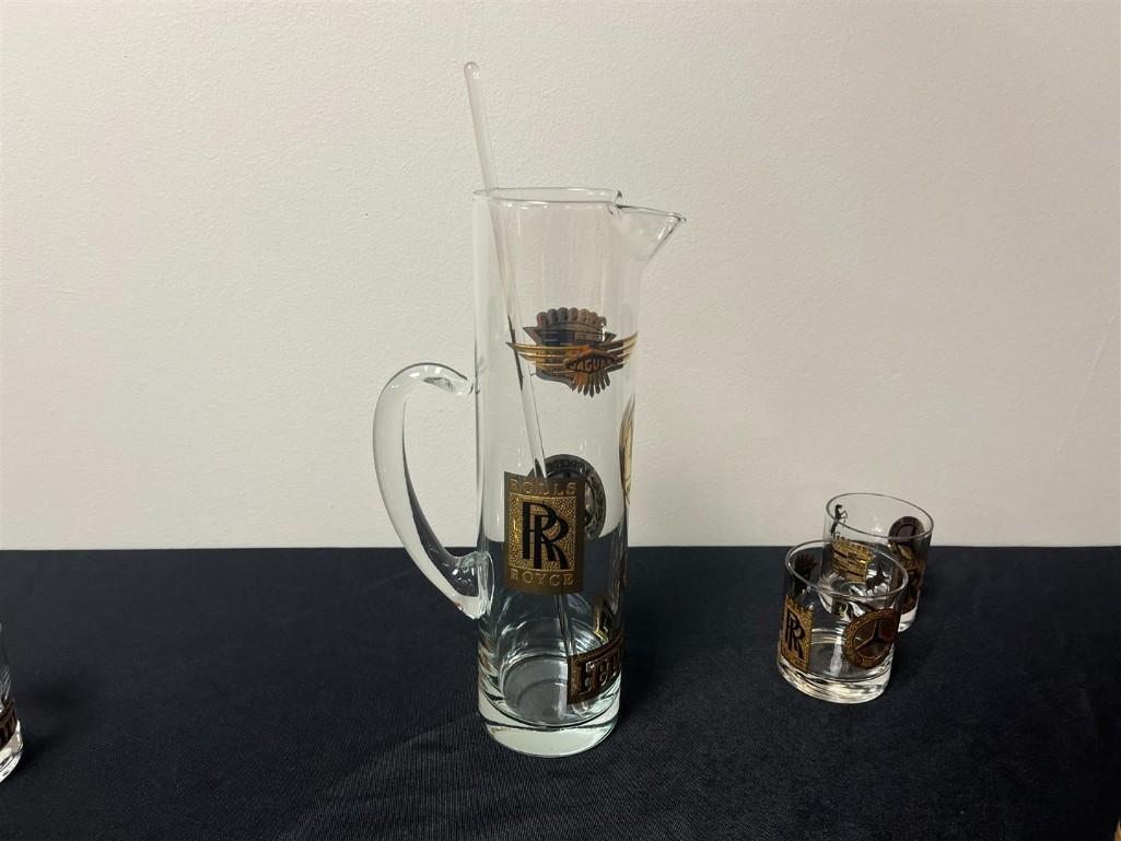 MID-CENTURY AUTOMOTIVE COCKTAIL SET | Offered at No Reserve