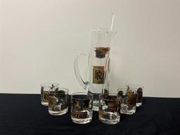 MID-CENTURY AUTOMOTIVE COCKTAIL SET | Offered at No Reserve