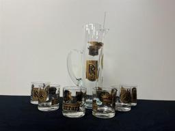 MID-CENTURY AUTOMOTIVE COCKTAIL SET | Offered at No Reserve
