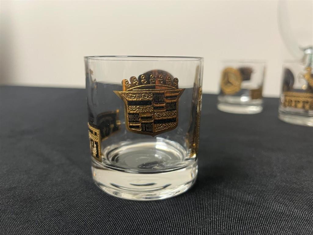 MID-CENTURY AUTOMOTIVE COCKTAIL SET | Offered at No Reserve