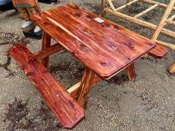 WOODEN PICNIC TABLE