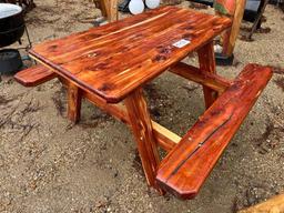 WOODEN PICNIC TABLE