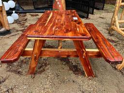 WOODEN PICNIC TABLE