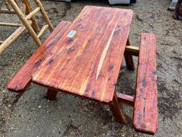 WOODEN PICNIC TABLE