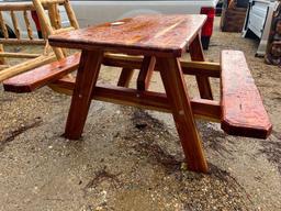 WOODEN PICNIC TABLE