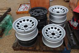 LOT OF (5) FIVE LUG RIMS
