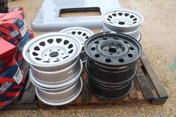 LOT OF (5) FIVE LUG RIMS