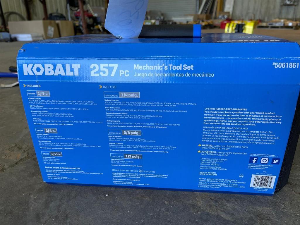 KOBALT 257 PIECES MACHANICS TOOL SET
