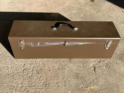 32 INCH BROWN UNUSED TOOL TOTE WITH TREY