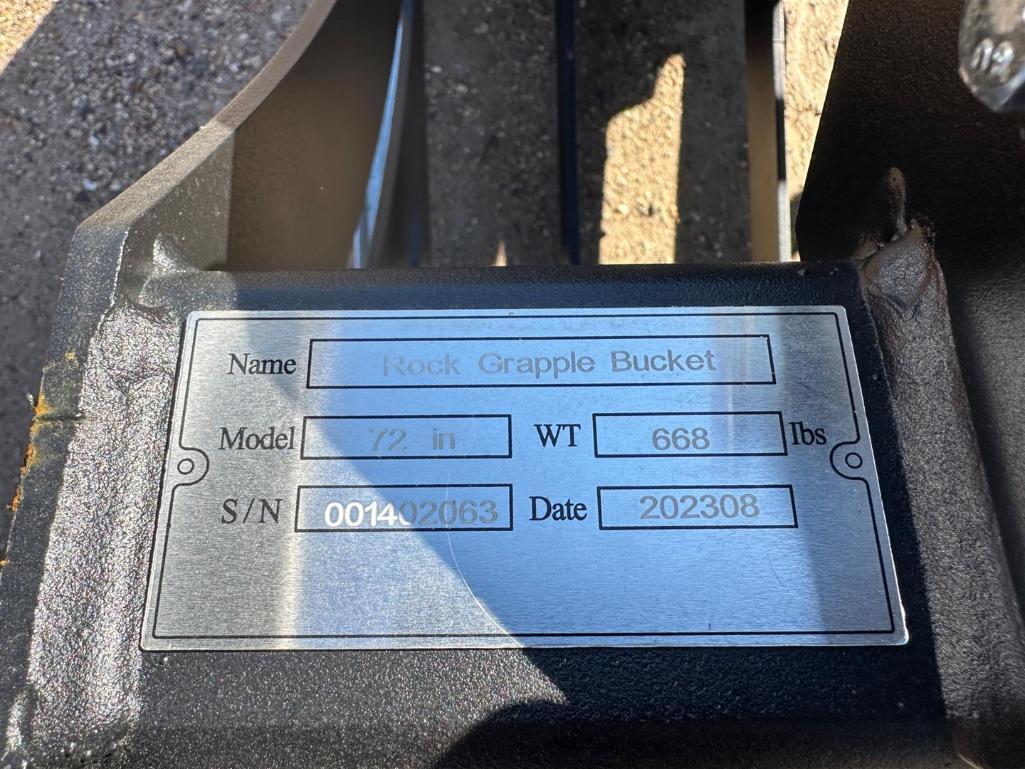 72IN ROCK GRAPPLE BUCKET