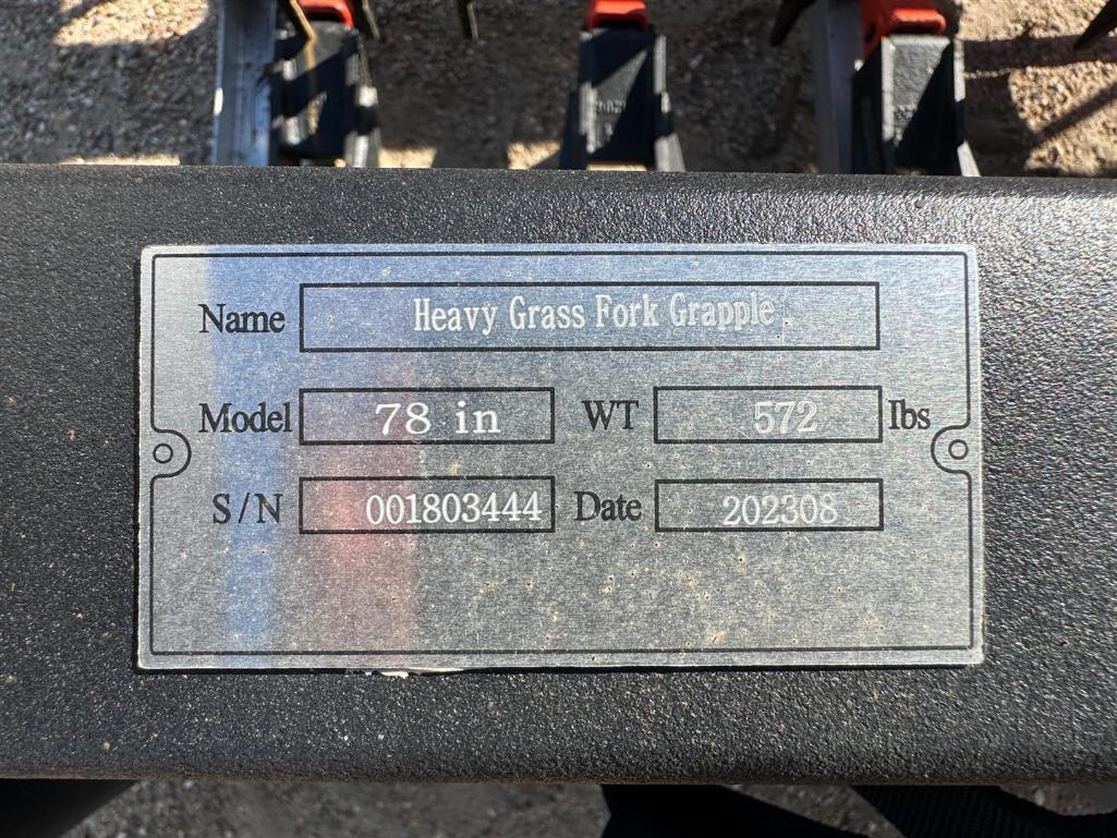 78IN HEAVY GRASS FORK GRAPPLE