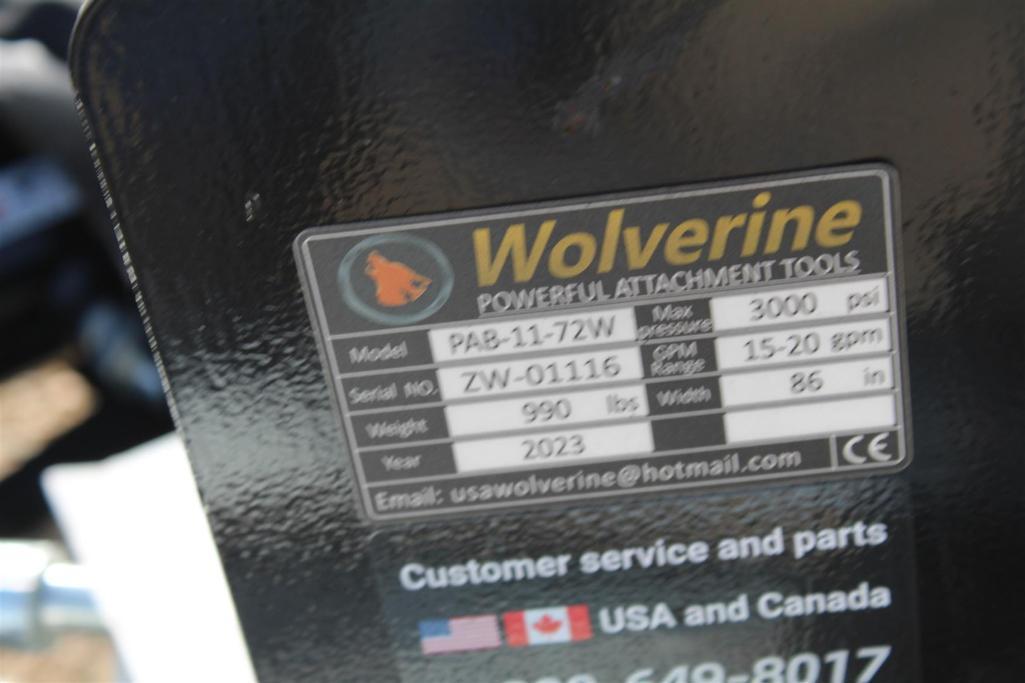 2023 WOLVERINE 86IN HYDRAULIC ANGLE BROOM