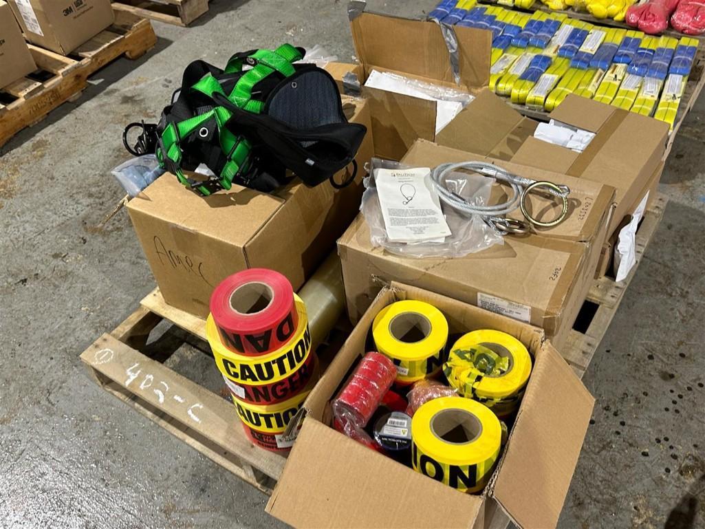 FALL PROTECTION, SLING ANCHOR, SAFETY TAPE