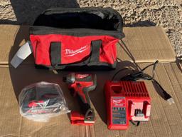 MILWAUKEE IMPACT DRIVER WITH BATTERY CASE AND CHARGER