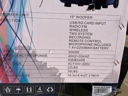 MAGNA WIRELESS BLUETOOTH SPEAKER AND TRIPOD STAND APPEARS UNUSED