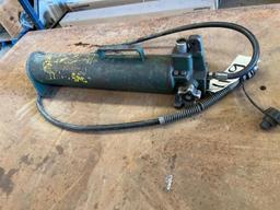 HYDRAULIC PUMP AND ASSORTED HYDRAULIC RAMS