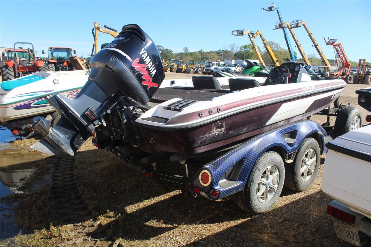 1997 JAVELIN YAMAHA 200 BOAT AND TRAILER