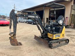 2017 JOHN DEERE 17G MINI EXCAVATOR