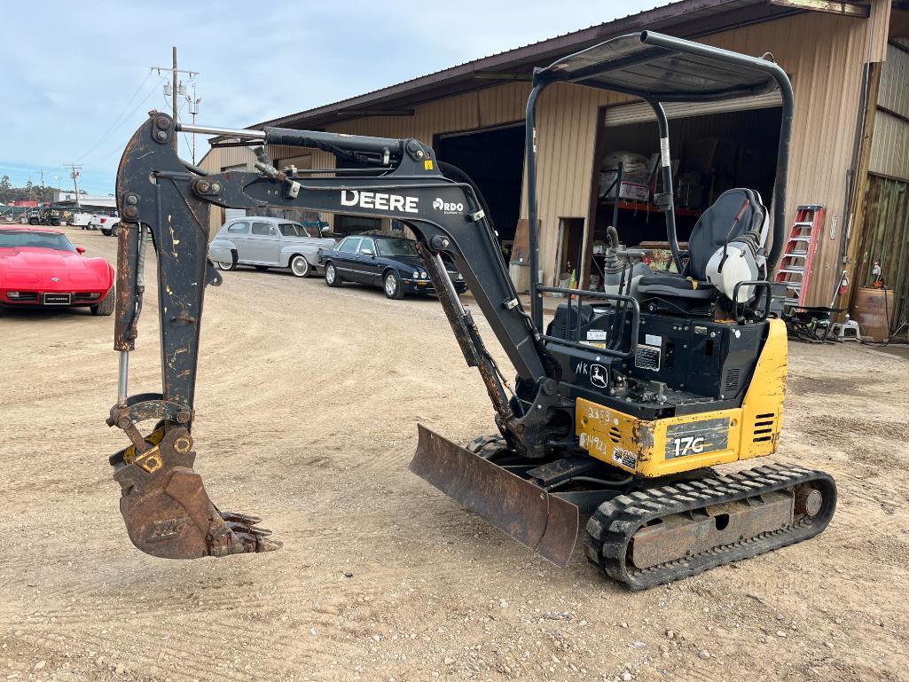 2017 JOHN DEERE 17G MINI EXCAVATOR