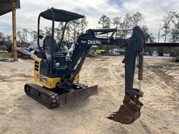 2017 JOHN DEERE 17G MINI EXCAVATOR