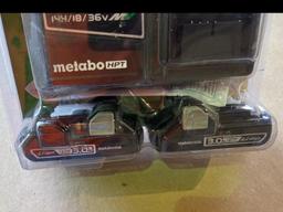 METABO HPT 18V RAPID CHARGER AND DOUBLE BATTERIES KIT