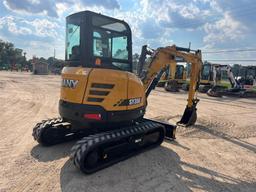 2023 SANY SY35U MINI EXCAVATOR