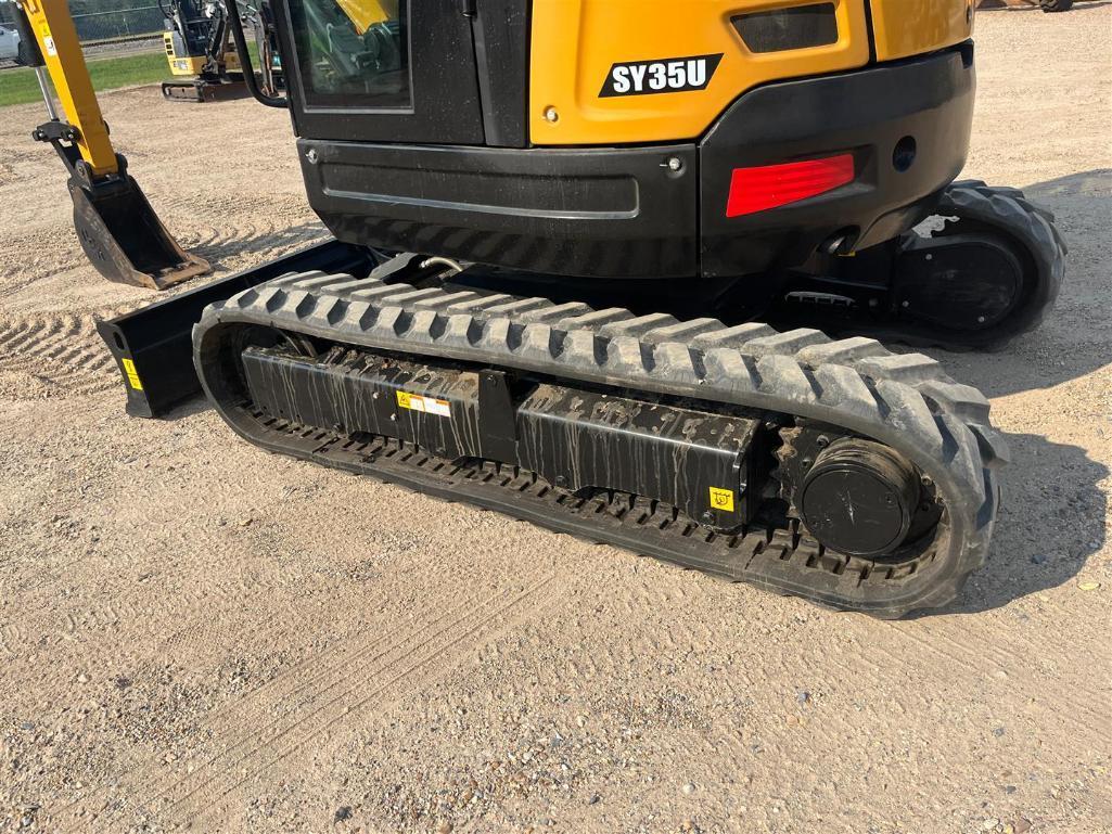 2023 SANY SY35U MINI EXCAVATOR