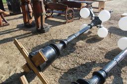 HEAVY DUTY HORSE LIGHTS WITH GLOBES ON POLE