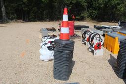 LOT OF SAFETY CONES