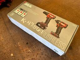 SKIL POWERCORE 20IN BRUSHLESS DRILL DRIVER AND IMPACT DRIVER KIT