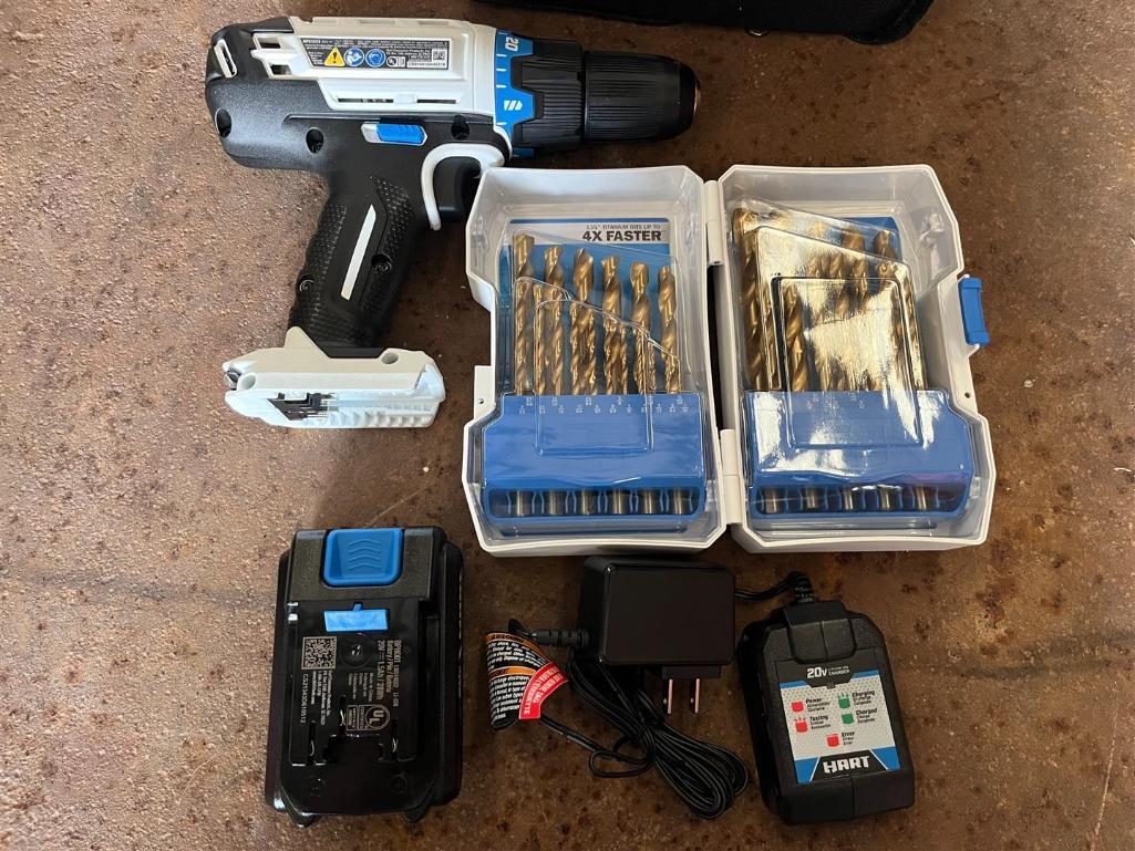HART 20V 1/2IN DRILL/DRIVER VALUE KIT