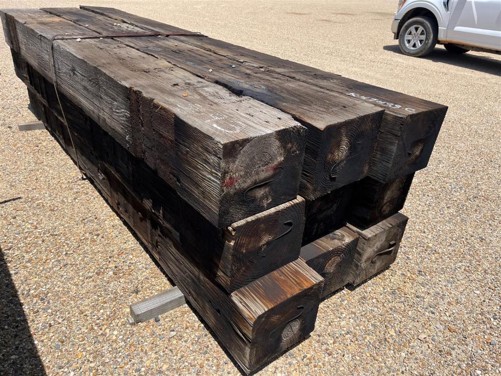BUNDLE OF (9)TIMBERS APPROXIMATELY 12IN X 10IN X 10.3FT