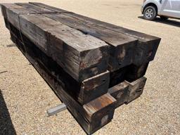 BUNDLE OF (9)TIMBERS APPROXIMATELY 12IN X 10IN X 10.3FT
