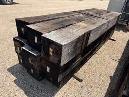 BUNDLE OF (9)TIMBERS APPROXIMATELY 12IN X 10IN X 10.3FT