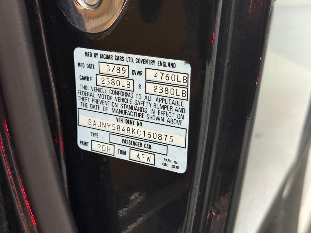 1989 JAGUAR XJS | Offered at No Reserve