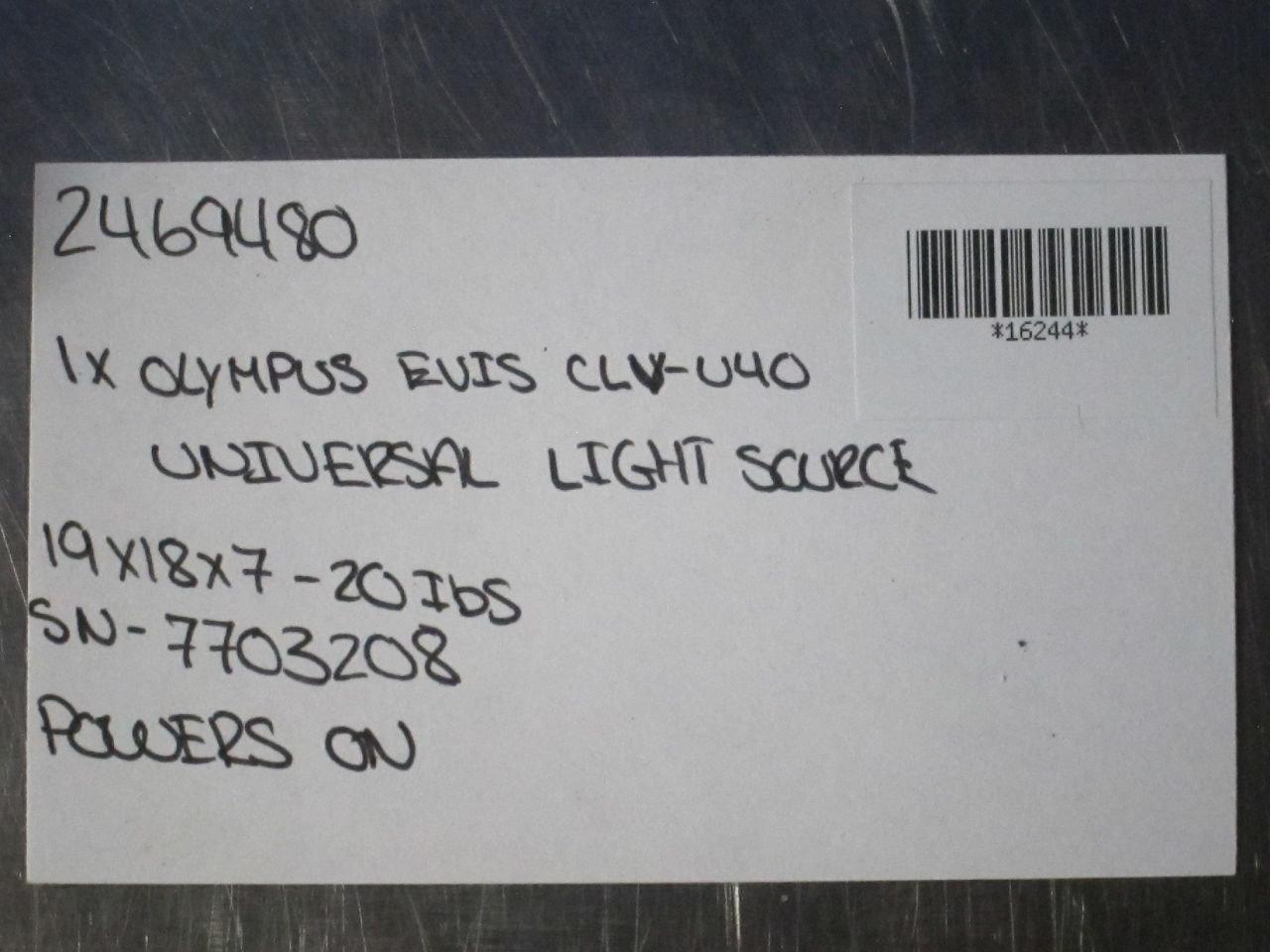 OLYMPUS Evis CLV-U40 Light Source