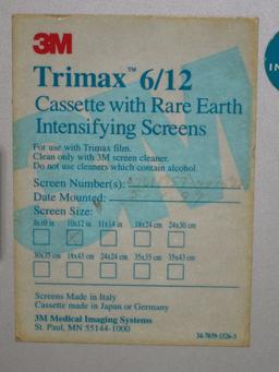 3M Trimax 6/12 w./ Rare Earth Intensifying Screens  - Lot of 7 Cassettes