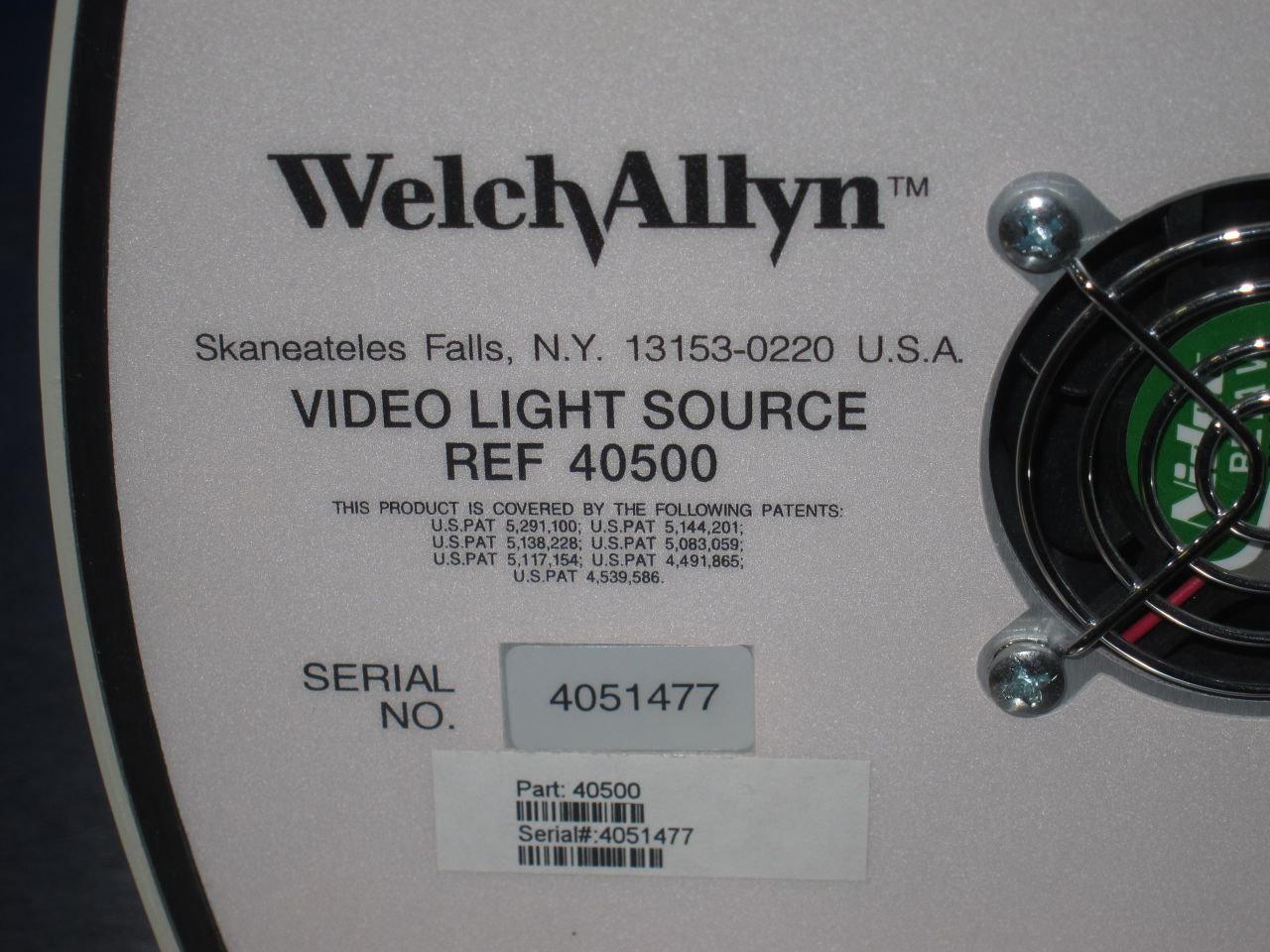 WELCH ALLYN Videopath VLX-10 Light Source