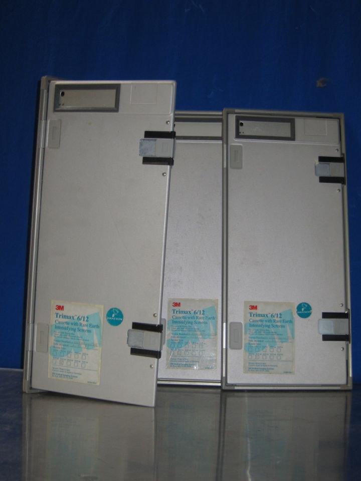 3M Trimax 6/12 w./ Rare Earth Intensifying Screens  - Lot of 3 Cassettes
