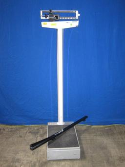 DETECTO 442 w/ Measurement Bar, On Wheels Scale